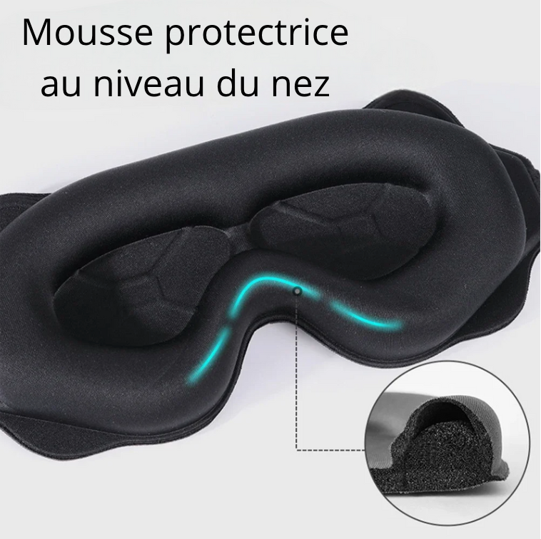 Masque de sommeil violet en mousse