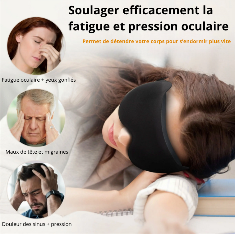 Masque de sommeil violet en mousse