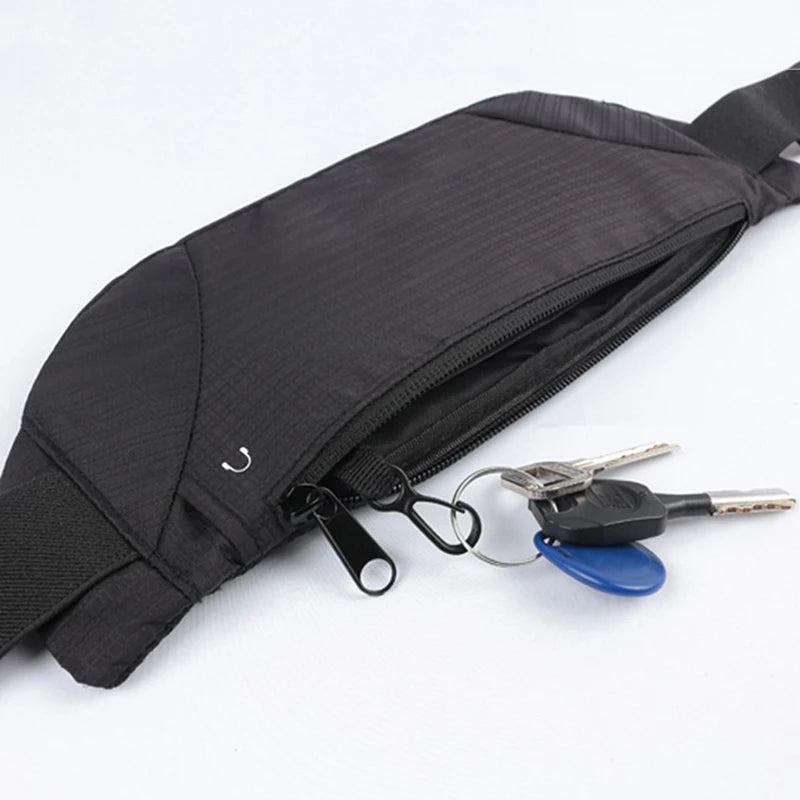 Ceinture de voyage discrète noire