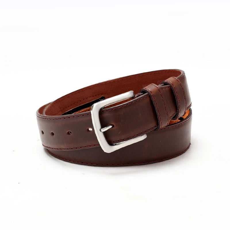 Ceinture cache billet imitation cuir marron