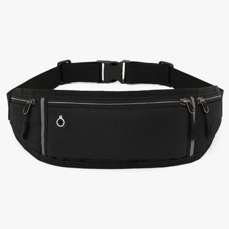 Ceinture de voyage multipoches noire