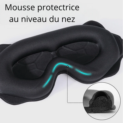 Masque de sommeil violet en mousse
