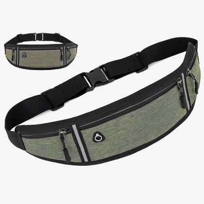 Ceinture de voyage multipoches verte