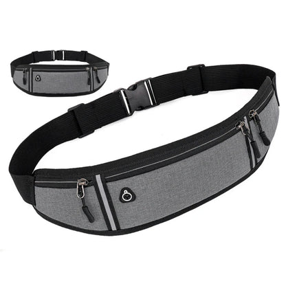 Ceinture de voyage multipoches grise