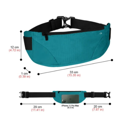 Ceinture de voyage discrète jaune