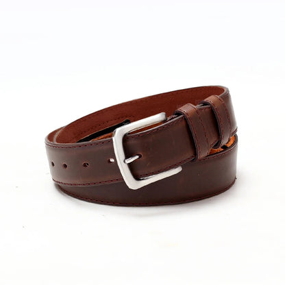 Ceinture cache billet imitation cuir marron