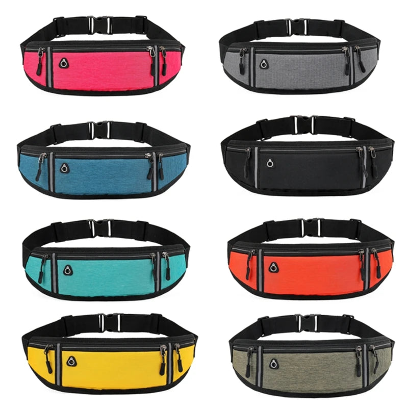 Ceinture de voyage multipoches verte