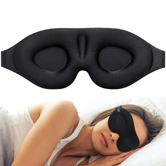 Masque de sommeil ergonomique noir